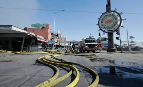 Also the dock where lassiter & juliet go to try and get a boat to hunt the shark and where shawn & gus leave with the fisherman in episode 4x15 the head, the tail, the whole. Pier 45 San Francisco Fire Destroys Warehouses At Fisherman S Wharf The New York Times