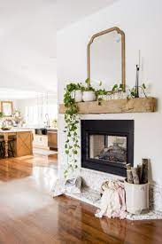 Propagating Pothos As Simple Spring Mantel Decor Farm House Living Room Modern Farmhouse Mantel Decor Fireplace Mantle Decor