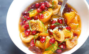 Salade De Grenade A La Fleur D Oranger Par Julie Andrieu Recette De Julie Salade De Grenade Desserts Aux Fruits