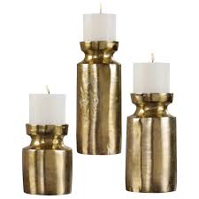 Also set sale alerts and shop exclusive offers only on shopstyle. Uttermost Accessories Candle Holders 18958 Amina Antique Brass Candleholders Set Of 3 Dunk Bright Furniture Candle Holders