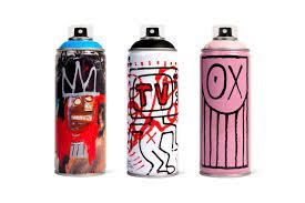 Jean Michel Basquiat Keith Haring Andre Saraiva Custom Spray Paint Cans Spray Paint Cans Spray Can Art Spray Paint Art