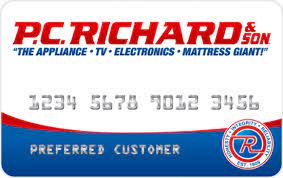 (no prepaid or gift cards, and the card must be in the signing customer's name) a current, valid us address that is active with the usps. P C Richard Son Credit Card Financing Electronics Appliances Mysynchrony