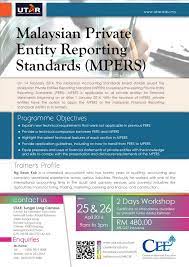 This is the document on malaysian private entities reporting standard (mpers). Utar Events