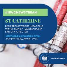 NWC Jamaica on X: #NWCNewstream | The NWC is advising that operation is  currently suspended at the Wallen Pump Facility in St. Catherine affected.  This is to facilitate leak repairs work on