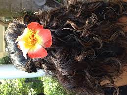 Cute Hawaii Inspired Hairstyle Hawaiian Hairstyles Black Hair Balayage Party Hairstyles