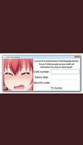 Check spelling or type a new query. Pulls Out Credit Card Animemes