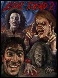 Evil Dead 2 Colour Montage A3 Print Evil Dead Movies Horror Movie Art Horror Movie Posters