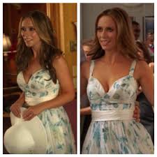 Melinda Gordon S Jennifer Love Hewitt Blue And White Floral Dress On Ghost Whisperer Season 4 Episode Jennifer Love Hewitt Jennifer Love Jennifer Love Hewit