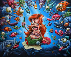 Peintures Realisees Par L Artiste Peintre Gilen Art De Bande Dessinee Personnage Disney Disney Revisite