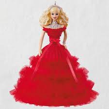 2018 Hallmark 2018 Holiday Barbie Doll Ornament Red Gown Dress Pearls Beaded Ebay In 2020 Barbie Red Dress Holiday Barbie Holiday Barbie Collection