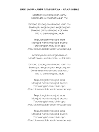 Terpulanglah mau jadi apa mau jadi hantu mau jadi buaya. Lirik Lagu Hantu Atau Buaya