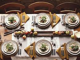 Two goblets are set at a casual dining arrangement: Casual Dining Room Fall Dinner Party Table Setting Ideas Dinner Janeisa Tomas