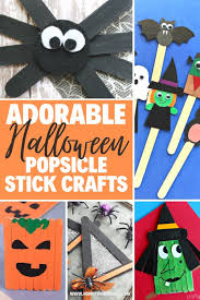 This scarecrow craft is unbelievably easy to make and looks funny and scary at the same time. 12 Adorable Halloween Popsicle Stick Crafts Hunny I M Home