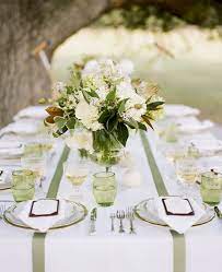 Via Southern Weddings Wedding Table Themes Green Wedding Inspiration White Table Settings
