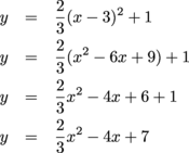 How to put a function into vertex form? Vertex Form Parabolas Examples