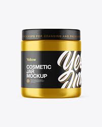 Download Metallized Plastic Jar Mockup In Jar Mockups On Yellow Images Object Mockups