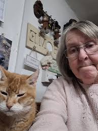 Morning . Our faces say it all. She's been fighting ! She was sitting