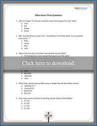 It's actually very easy if you've seen every movie (but you probably haven't). Printable Bible Trivia Questions And Answers For All Ages Lovetoknow