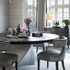 In the market for a new dining room table? Extra Large Round Gray Dining Table Design Ideas