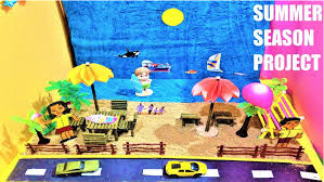 In This Video We Show The Summer Season 3d Model Using Very Simple Materials That Are Easily Availa School Projects Summer Crafts For Kids Summer Diy Projects