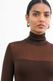 Black Sheer Long Sleeve Top