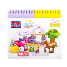 Mega Bloks Junior Builders Pretty Pony Stable Lego Girls Kids Blocks Mega Bloks