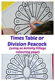 Peacock Times Table Times Tables Times Tables Activities Division Activities