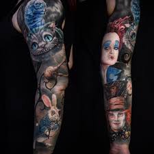 He appears at the very beginning of the book, in chapter one, wearing a waistcoat, and muttering oh dear! Smart Idea Alice In Wonderland Tattoo Ideas For Men