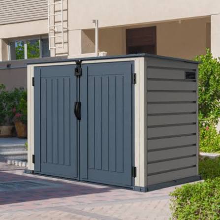 Duramax MultiStore 6x3 Vinyl Recycle Bin Shed Kit (90225)