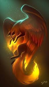 Looks Like A Phoenix Fox Creature Drawings Mythical Creatures Art Mystical Animals