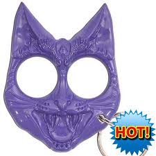 Stay safe with this kitty cat keychain fine or fashion: Self Defense Evil Cat Keychain Purple Buy Online In Canada At Canada Desertcart Com Productid 4015589