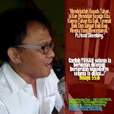Doa Yang Mujarab", Oleh Pdt Horas Sihombing