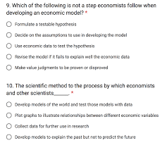 Solved 9 Which Of The Following Is Not A Step Economists Chegg Com