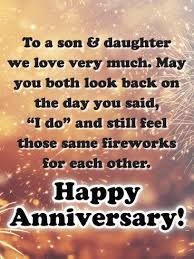 May we have many, many more years filled with romance and you are the most beautiful gift anyone has ever been gifted with. The Long Lasting Sparks Happy Anniversary Card For Son And Daughter Birthday Greeting Cards By Davia