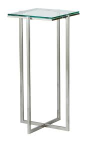 It's made of solid ash. Modern End Tables Glacier Tall Pedestal Eurway