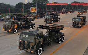 A military parade in myanmar's capital, naypyidaw, in march. Photos Of 71st Myanmar Armed Forces Day Parade 2016