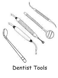 Howdy people , our most recent coloringimage that your kids canhave some fun with is medical equipment stethoscope coloring page, posted in medicalcategory. Dentist Tools Coloring Pages Bulk Color Dentist Coloring Pages Tools
