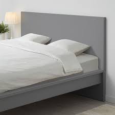 10 ikea bed hacks that'll give you a boost in style, storage, and more. Malm Bed Frame High Grey Stained Standard Double Shop Online Or In Store Ikea