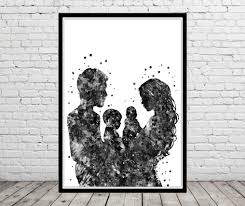 Mother And Son Mother Father Son And Daughter Mother With Etsy In 2020 Love Art Art Drawings Simple Creative Art