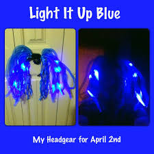 My Blue Light Up Noodle Headgear For April 2nd Light It Up Blue Autism Awareness Day Autism Awareness Awareness
