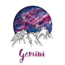 Gemini Zodiac Watercolor Print Gemini Art Zodiac Signs Gemini Gemini Wallpaper