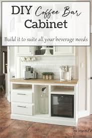 Choose a cozy corner of your kitchen or dining room and build your own ultimate coffee station.get the coffeehouse look by hanging a large chalkboard over your newly built masterpiece and don't forget to include a set of your favorite flavored syrups ($20).when your coffee bar is complete, learn how to make a. Diy Coffee Bar Cabinet Kitchen Renovation The Inspired Workshop