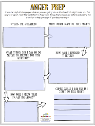 anger worksheets for kids and teens