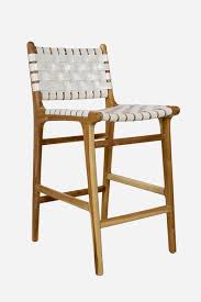 Leather Bar Stool With High Back Strapping Teak White Bar Stools Bar Stools With Backs Stools With Backs