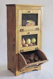 Let steam for 5 minutes. Cabinets Storage Bins Wood Plan Diy Kitchen Storage Potato Storage Home Diy