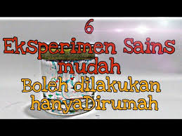 Percobaan sains kali ini yaitu percobaan es batu dicelupkan ke dalam air dan minyak. Eksperimen Sains Mudah Magic Finger Segmen 5 Minit Bersama Teacher Mas Litetube