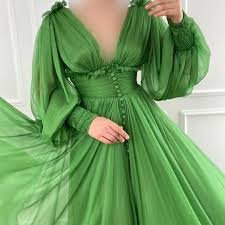 instagram post by فساتين سهرة انيقة may 19 2020 at 12 40am utc long green skirt woman suit fashion green gown