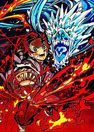 Anime Demon Slayer Tanjiro Poster By Reo Anime Displate In 2021 Anime Anime Demon Anime Wallpaper