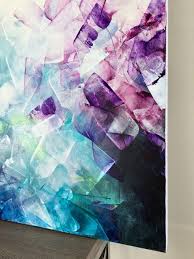 Abstract Acrylic Canvas Painting Black And White Inspiring Contemporary Abstract Painting Acrylic On Canvas Black White Tea Purple Artwork Abstract Art Painting Techniques Abstract Painting Acrylic Modern