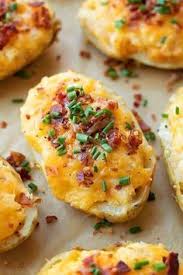 Loaded Twice Baked Potatoes Recipe Food Twice Baked Potatoes Potato Skins